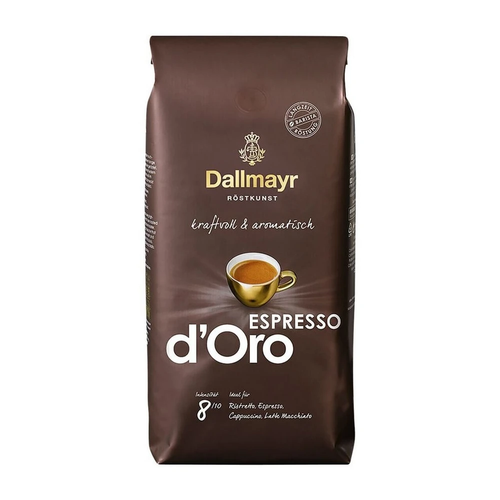 DALLMAYR Kaffee ESPRESSO d'Oro, 1 kg, ganze Bohnen, kräftig-würzig