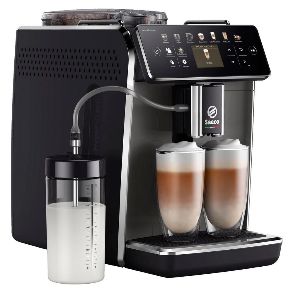 Saeco Kaffeevollautomat SM6580/50 GranAroma, 14 Kaffeespezialitäten, 4 Benutzerprofilen und TFT Display