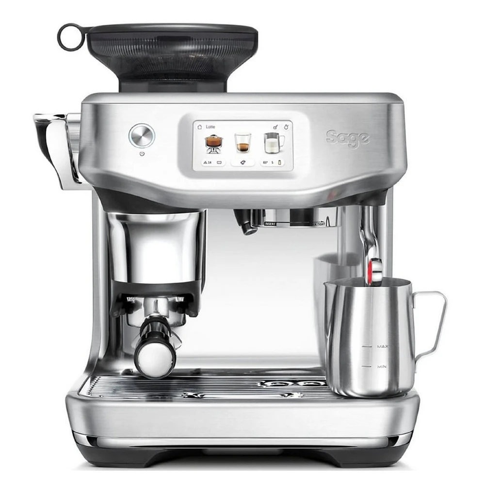 Sage Espressomaschine Barista Touch Impress SES882BSS, Cold Brew & Cold Espresso, Barista-Anleitung, Einstellungen für Milchalternativen