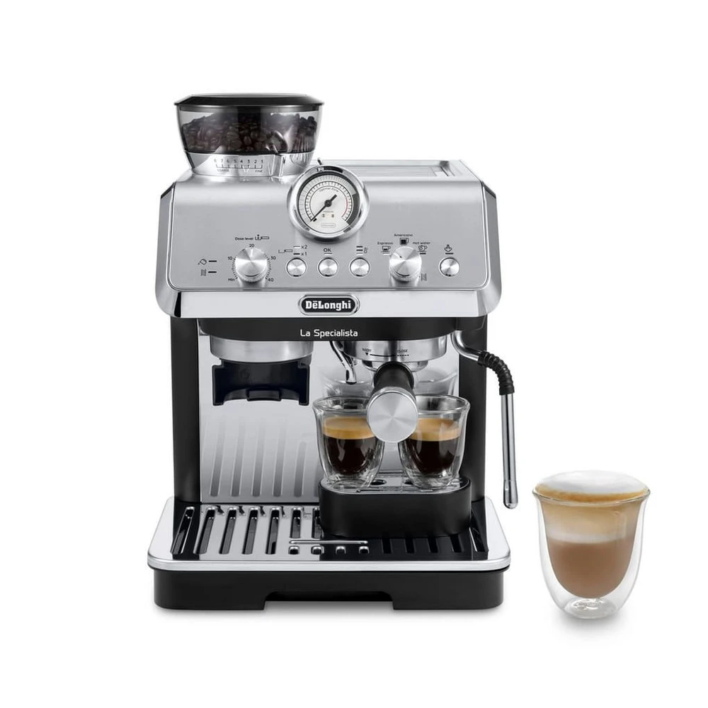 De'Longhi Espressomaschine La Specialista Arte EC9155.MB, 8 Mahlgrade, 3 Temperaturen, Milchschaumdüse