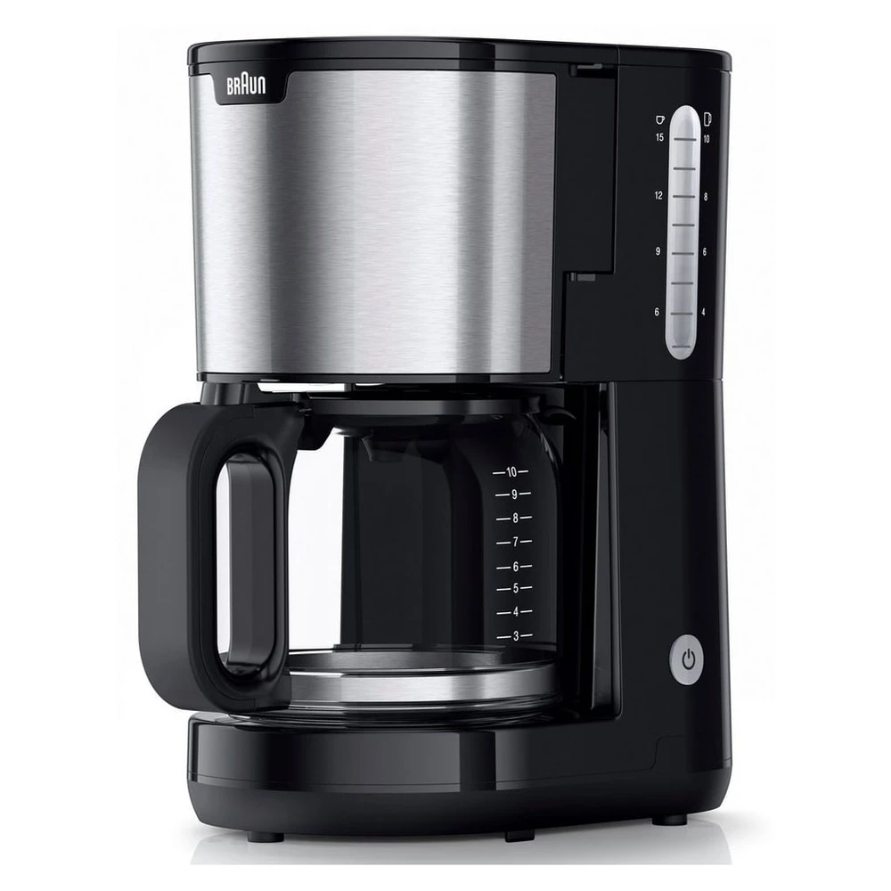 Braun Filterkaffeemaschine PurShine KF1500 BK, 1,7l, 1000W, Edelstahl