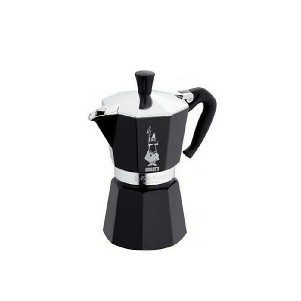 BIALETTI Espressokocher 4951, Schwarz, Aluminium, 1 Tasse