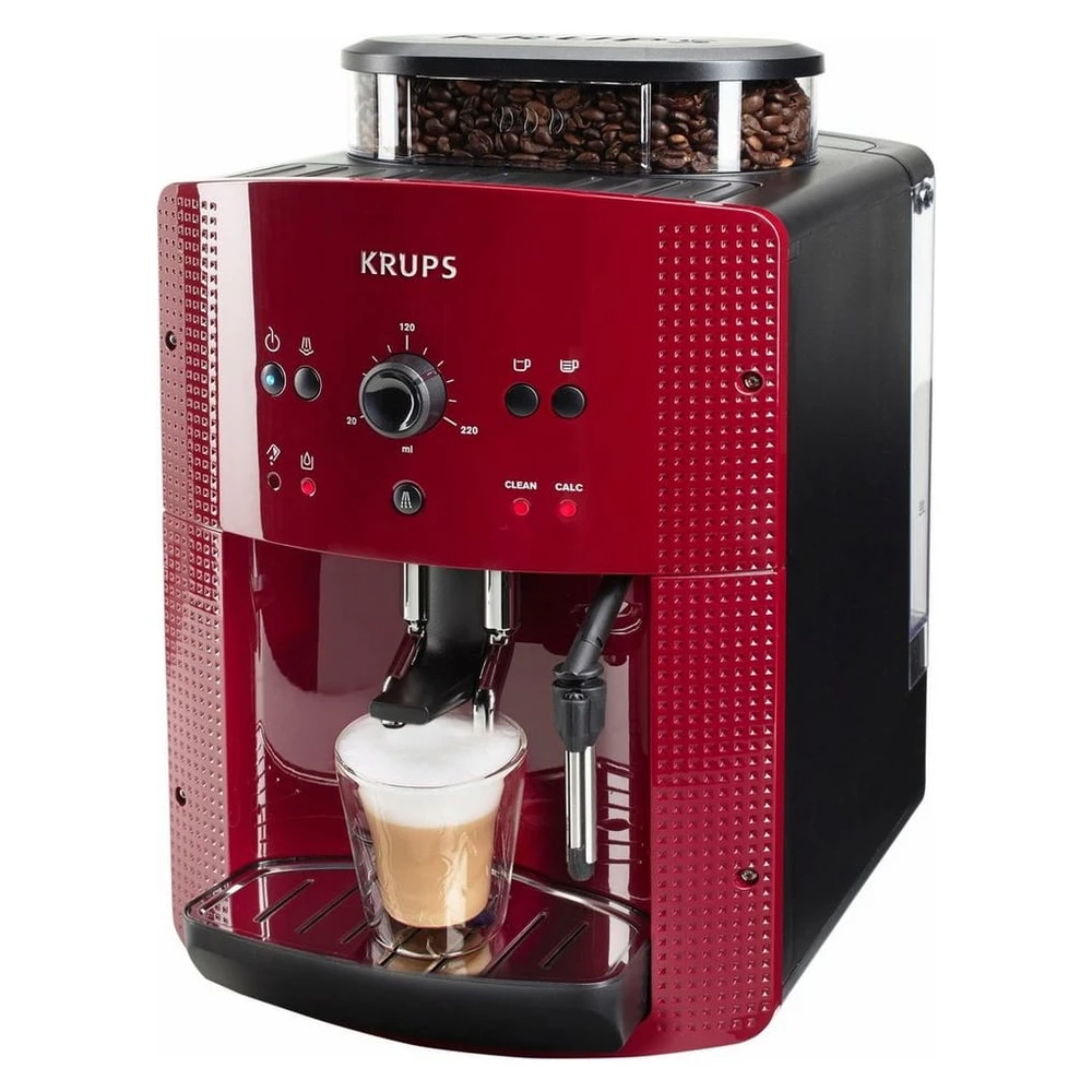 Krups Kaffeevollautomat EA8107 Arabica, 2-Tassen-Funktion, manueller Dampfdüse, 2 voreingestelle Kaffeestärken