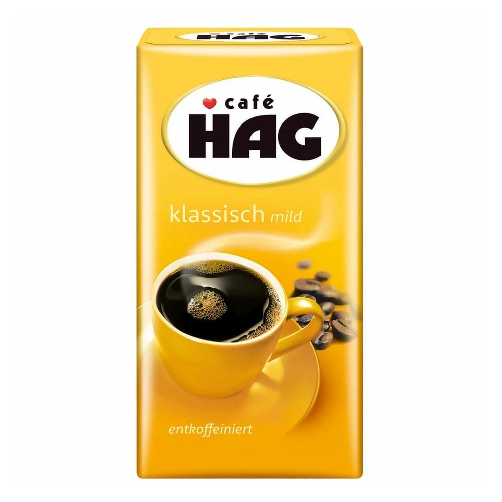 Café HAG Klassisch mild, 500g, koffeinfreier gemahlener Kaffee