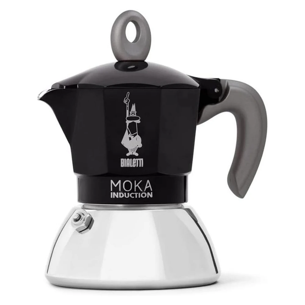 BIALETTI Espressokocher New Moka Induktion, 2 Tassen, schwarz