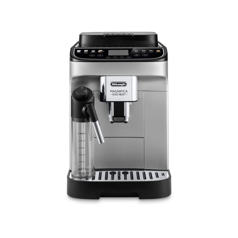 DELONGHI Magnifica Evo Next ECAM310.80.SB - 13 Rezepte, 3 Benutzerprofile, einfache Bedienung, Kaffeevollautomat Silber/Schwarz