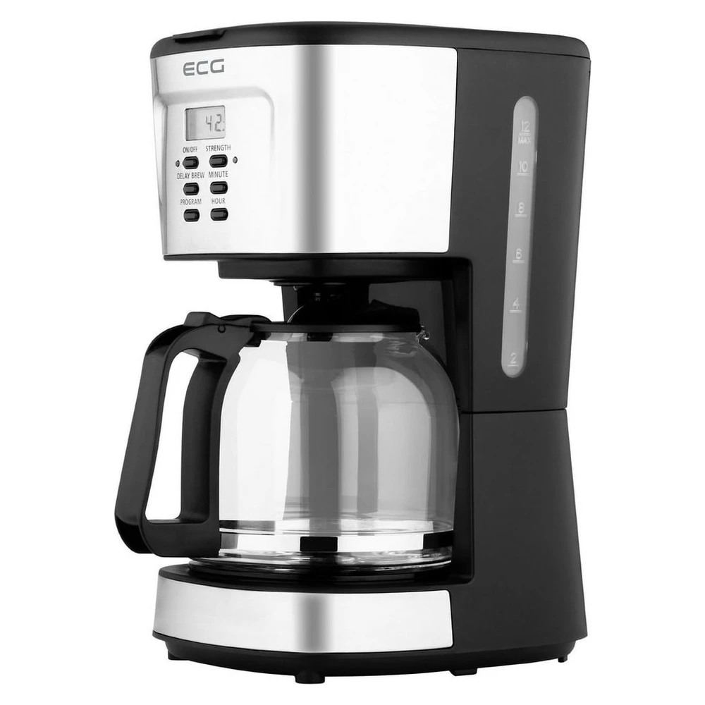 ECG Filterkaffeemaschine KP 2125, 1,5L, Permanentfilter, 12 Tassen, Warmhaltefunktion