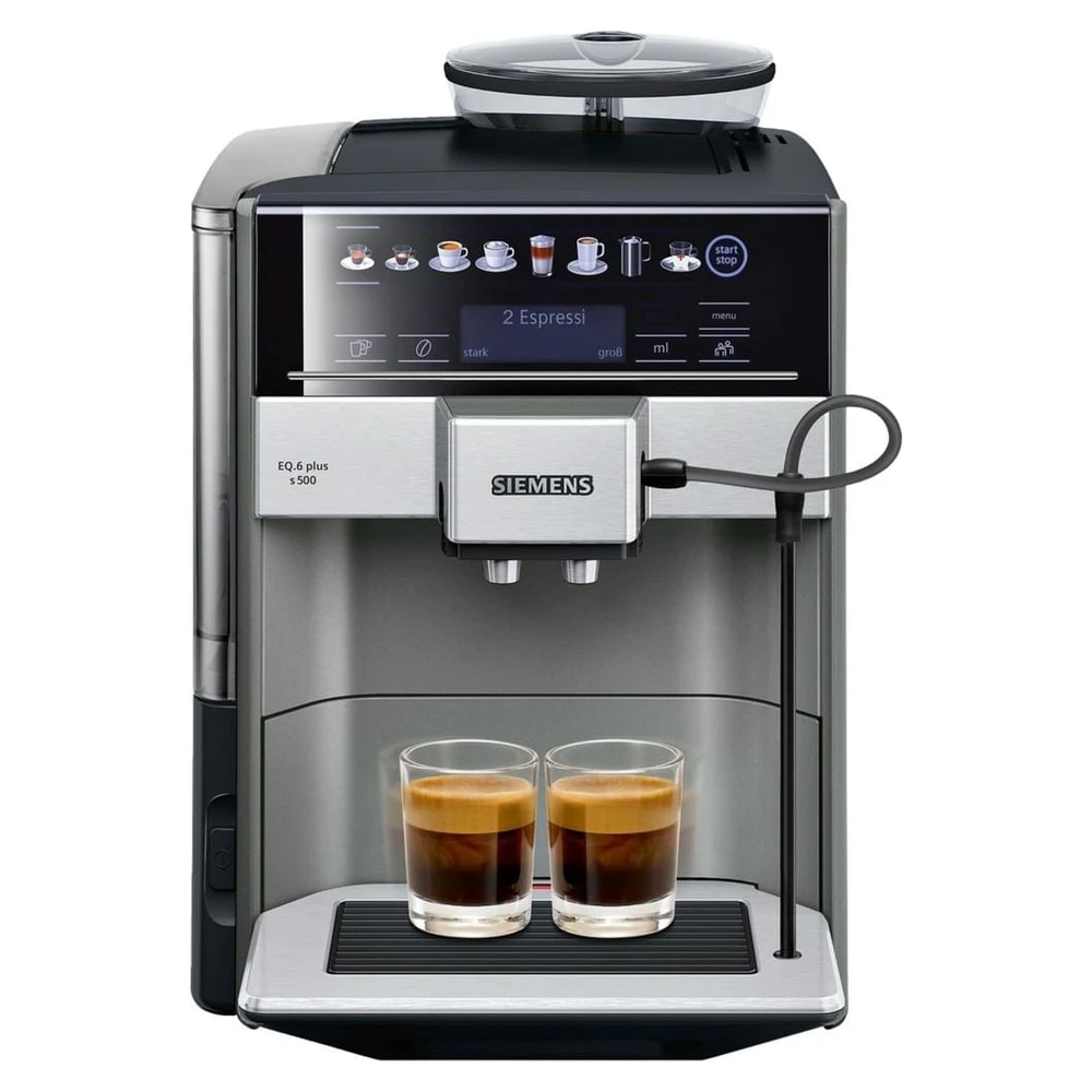 SIEMENS TE655503DE EQ.6 PLUS S500 Kaffeevollautomat Silber/Schwarz