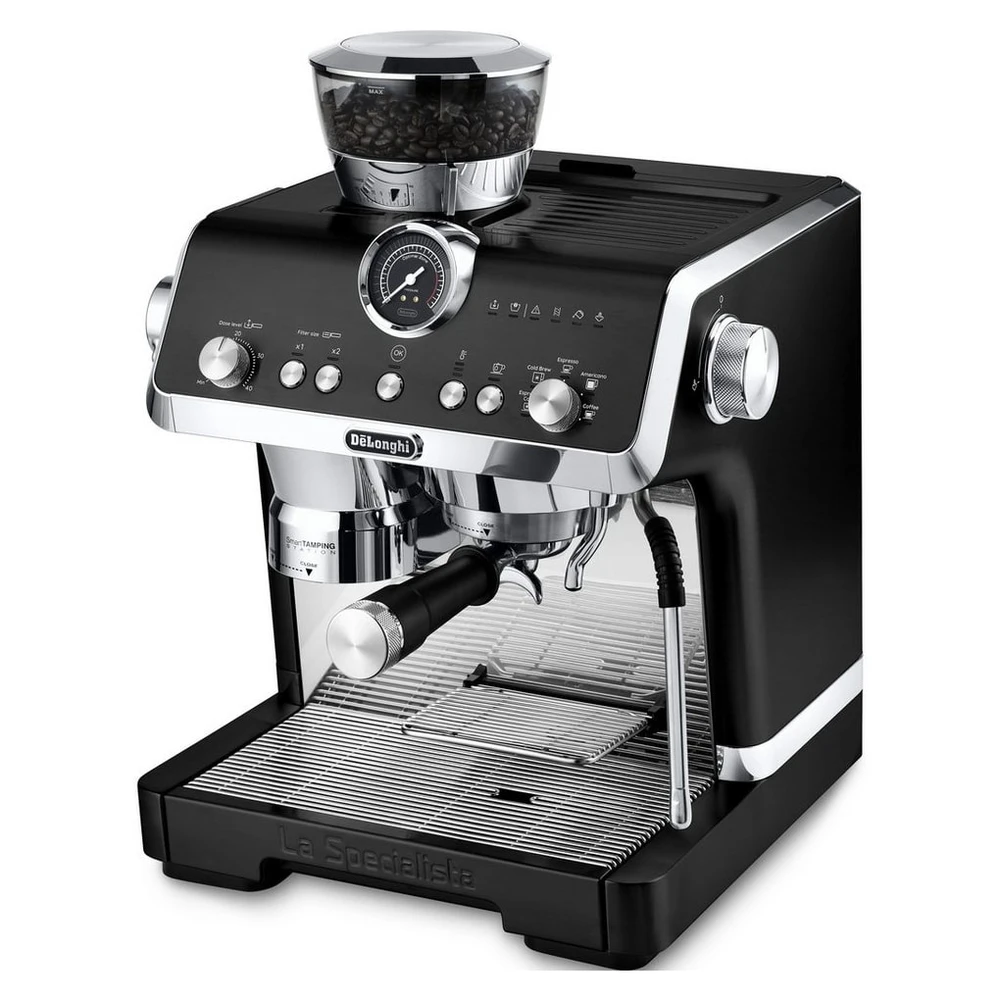 De'Longhi Espressomaschine La Specialista Opera EC9555.BK - 5 Rezepte, 19 Bar & Smart Tamping, 15 Mahlgrade 3 Temperaturen, Cold Brew (5min) inkl. Barista Kit