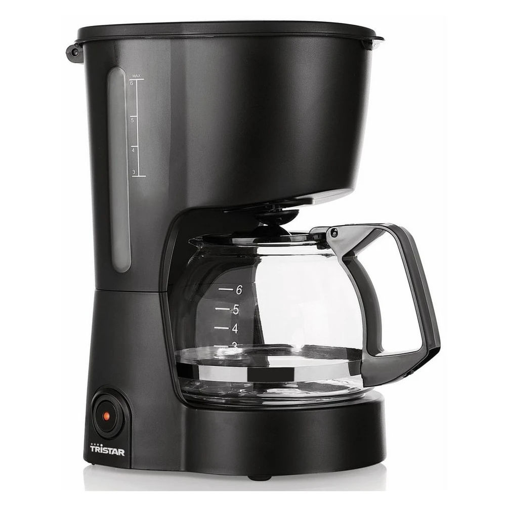 Tristar Filterkaffeemaschine, 6 Tassen, 600W, Mattschwarz