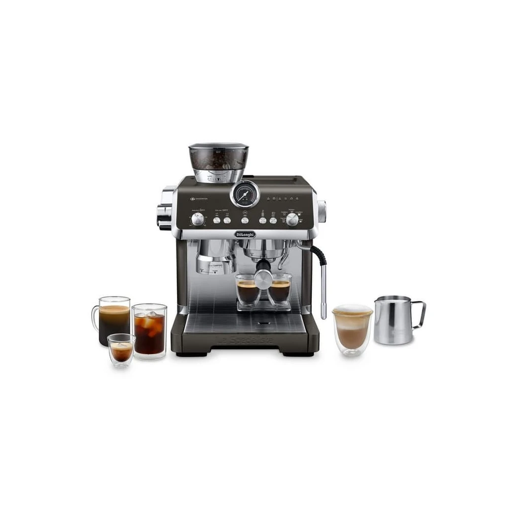De'Longhi Espressomaschine La Specialista Opera EC9555.BK - 5 Rezepte, 19 Bar & Smart Tamping, 15 Mahlgrade 3 Temperaturen, Cold Brew (5min) inkl. Barista Kit